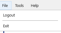File menu open