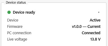 Device ready, green