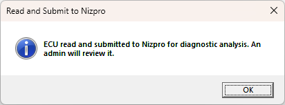 Message: ECU read and submitted to Nizpro for diagnostic analysis. An admin will review it.