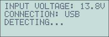 Programmer screen showing DETECTING...